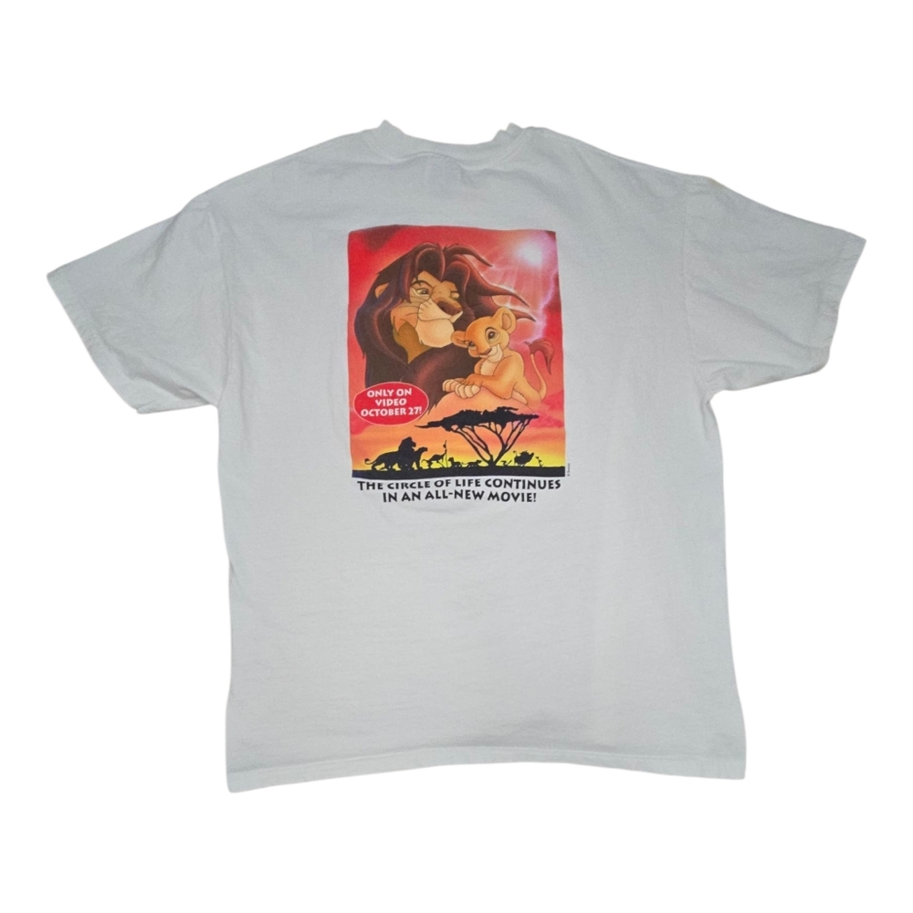 Vintage The Lion King II Simba’s Pride Shirt Mens XL White Disney Promo 90s